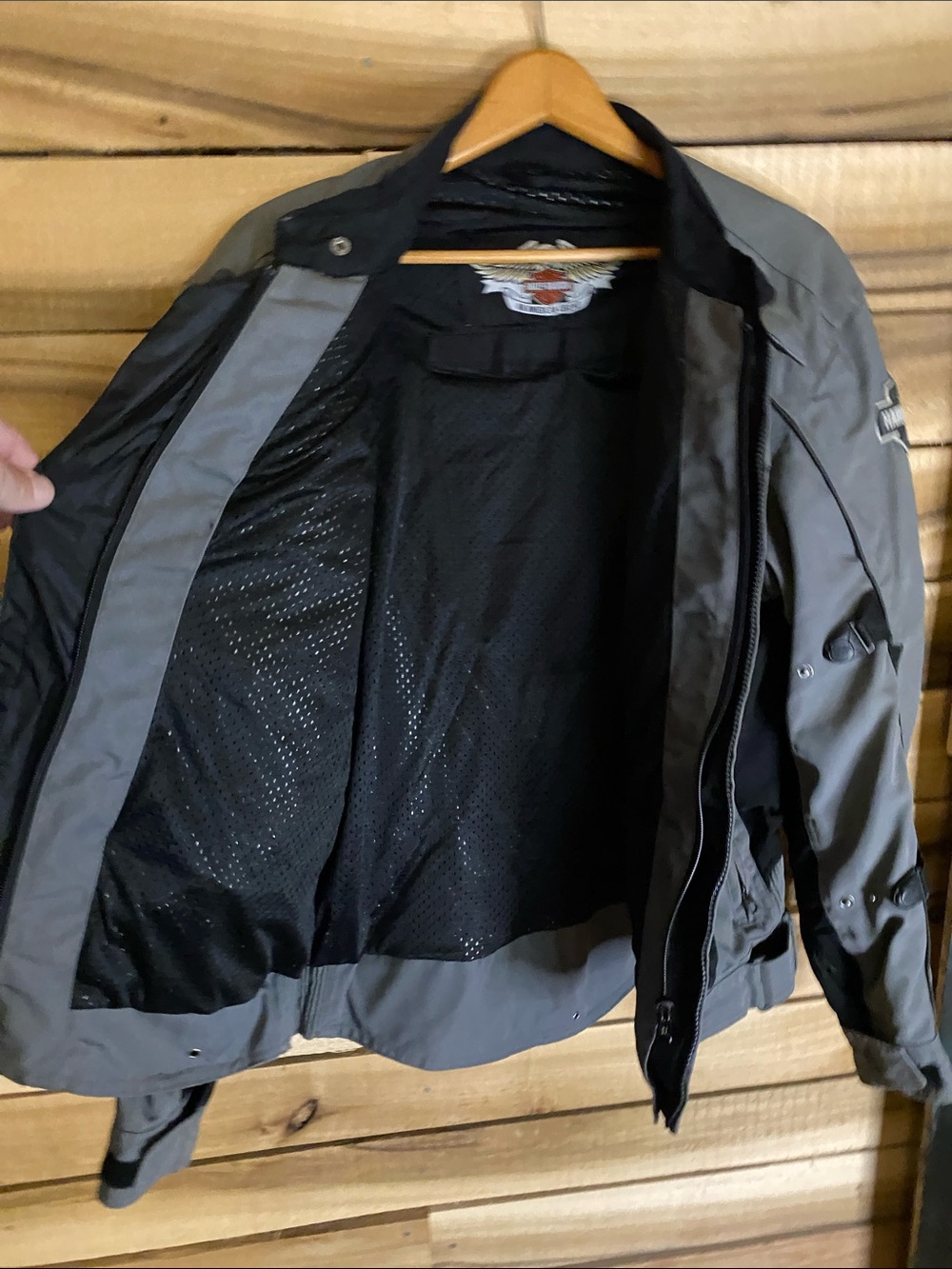 Harley-Davidson Excursion Gray & Black Performance Textile Riding Jacket Medium - Picture 11 of 12